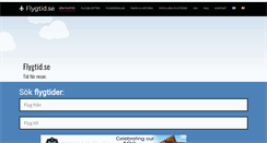 Desktop Screenshot of flygtid.se